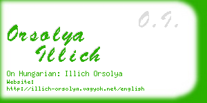 orsolya illich business card